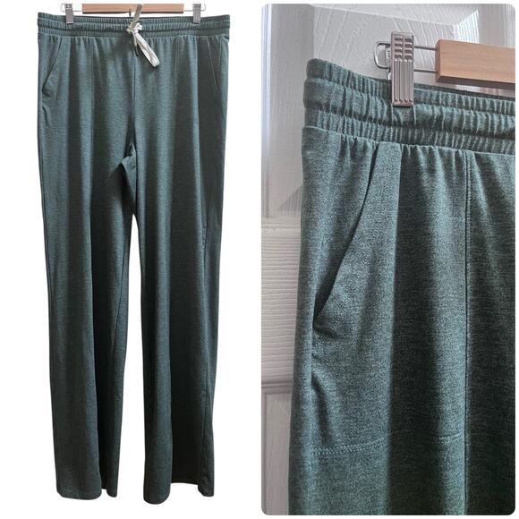 Zobha Green Whitney Wide Leg Pant Size XL Lounge 31.5 Inch Inseam - Picture 1 of 13